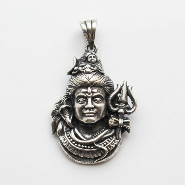 Lord Shiva Pendant White Background