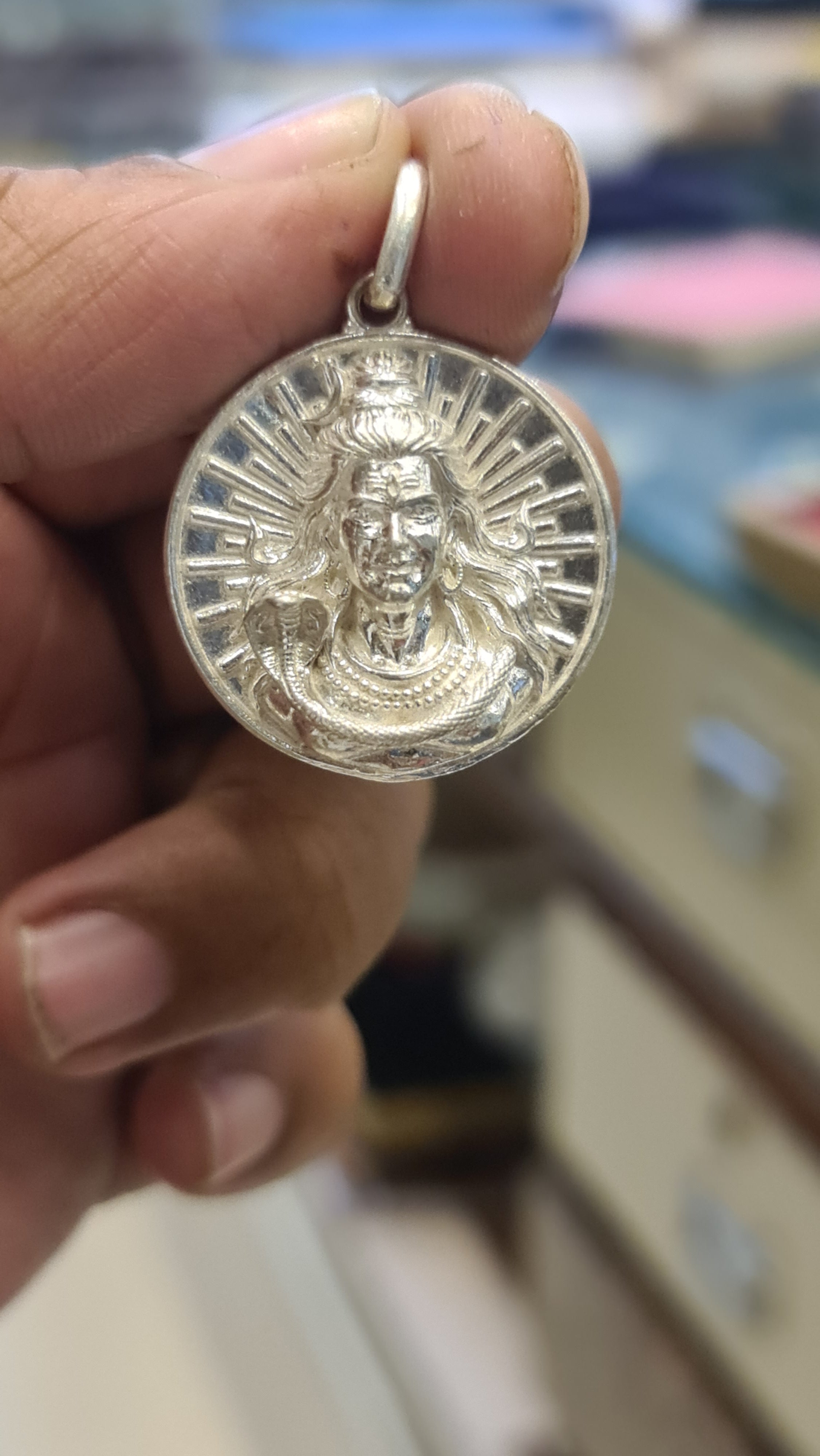 lord shiva silver locket