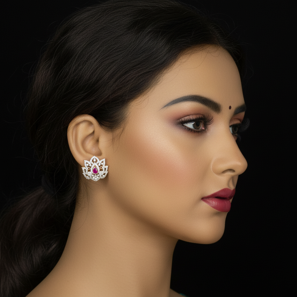 Lotus Stud Ruby – 1:1
