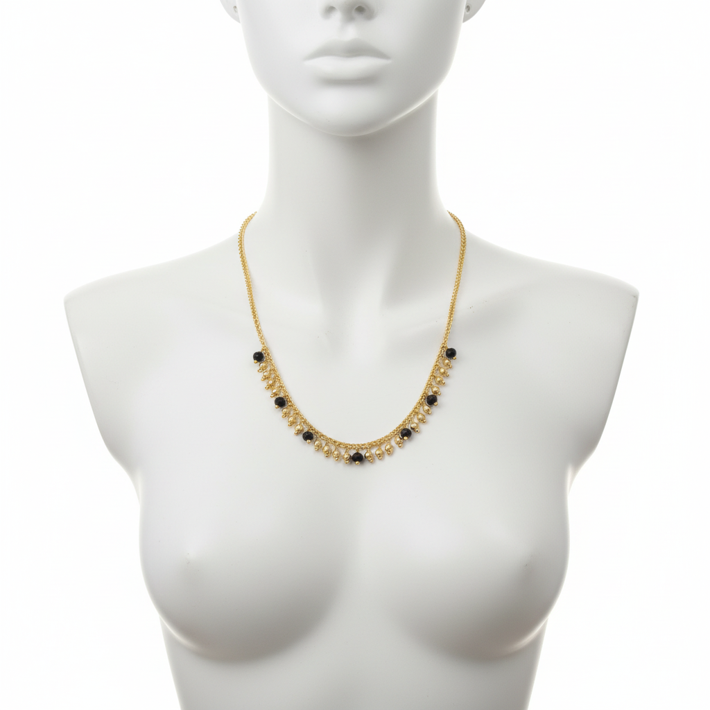 Mannequin display of temple jewelry