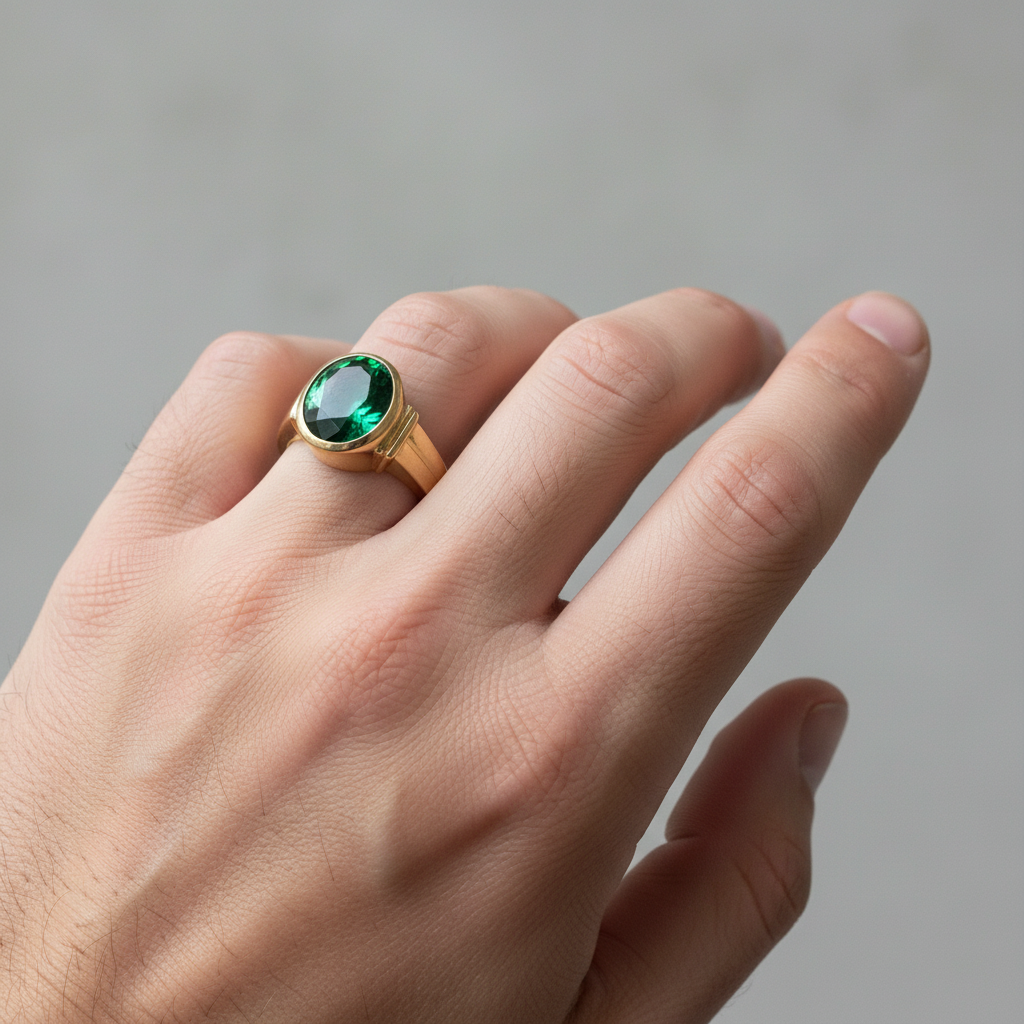 Men's Ring on Hand