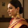 Model Ruby Beads Jhumka