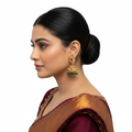 Model Side Profile - Multicolor Jhumki