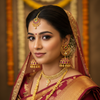 Model Wear – Chandbali Kempu Jhumka