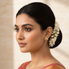 Model Wear - Delicate Temple Earrings
