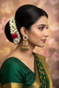 Model Wear - Polki Kundan Jhumka