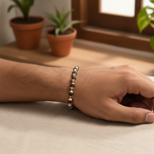 Model Wear - Rudraksha Bracelet 9g