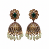 Moissanite Victorian Jhumka - White Background