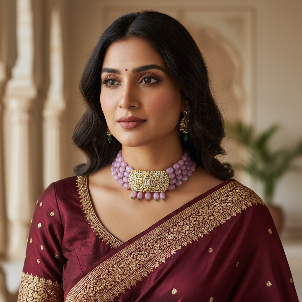 Monalisa Beads Choker Lifestyle