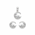 Moon Pendant Set - White Background