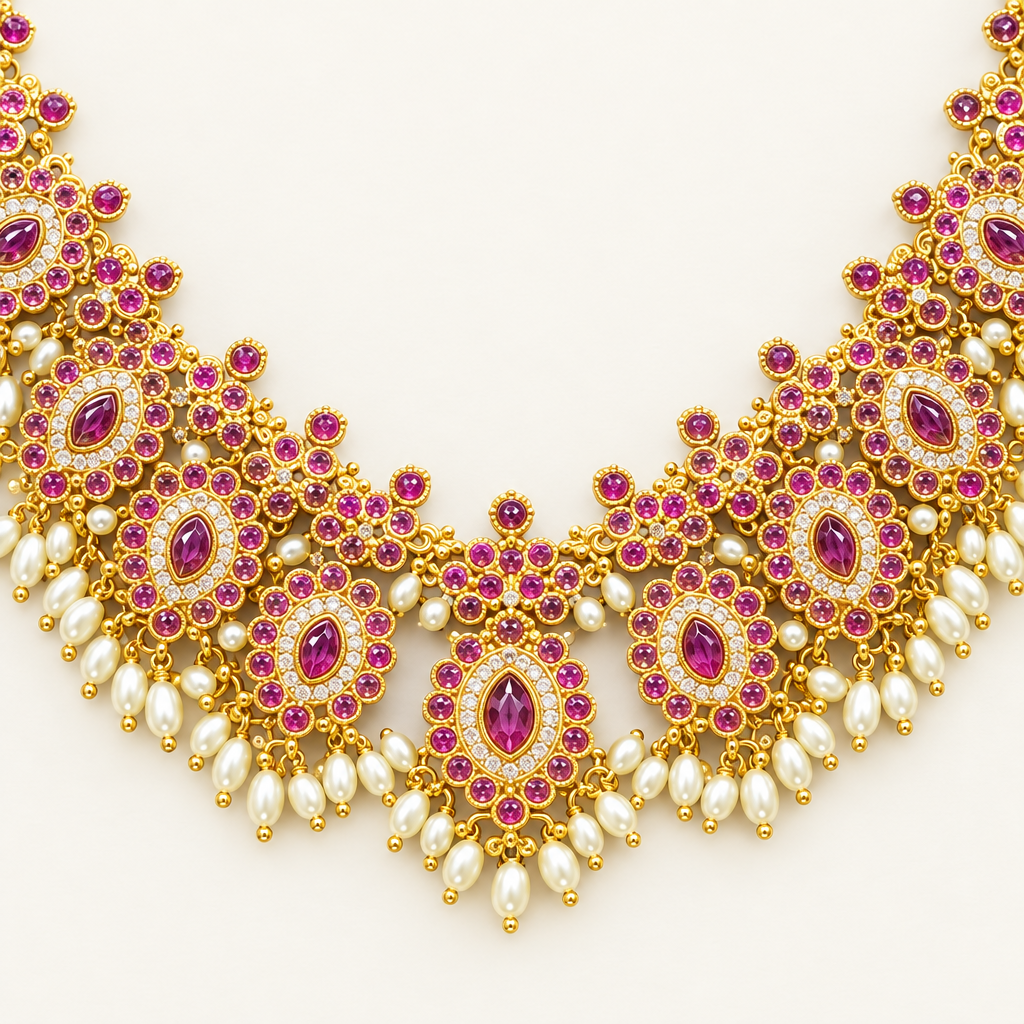 Necklace detail close-up