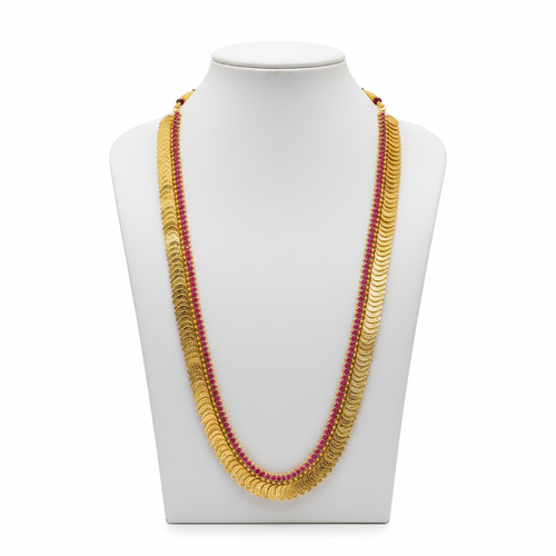 Necklace on mannequin display