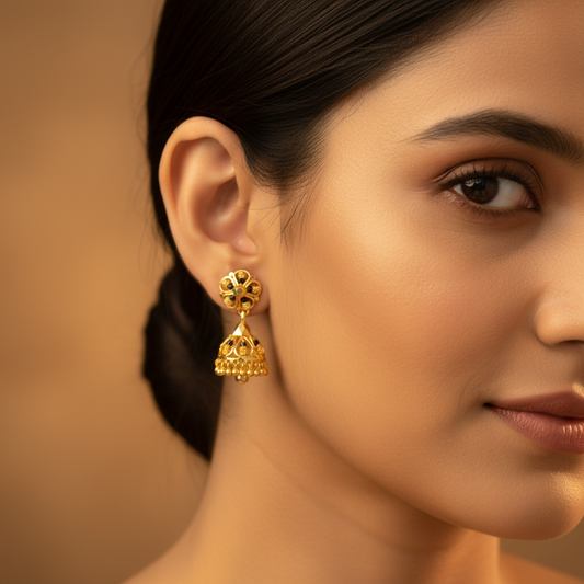 Open Filigree Dome Jhumka
