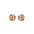 Panchaloha Kammalu Studs - White Background
