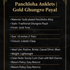 Panchloha Anklets Info Card