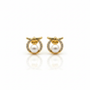 Pearl Studs - White CZ