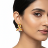 Pink Jhumka Model Wear