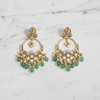 Polki Chandbali Flat Lay