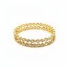 Polki Clear Stone Bangles - White Background