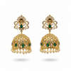 Polki Jhumka Emerald Variant