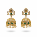 Polki Jhumka Emerald Variant