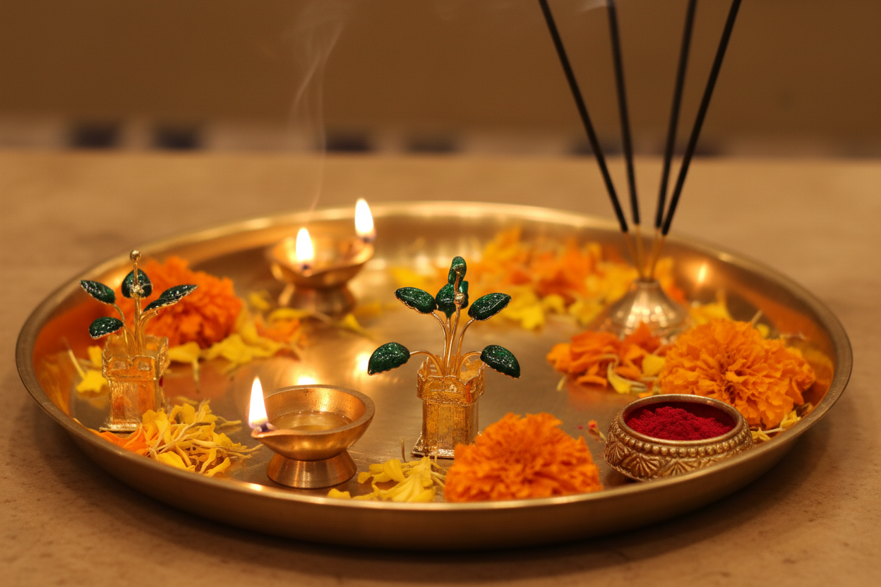 Pooja Altar Setting