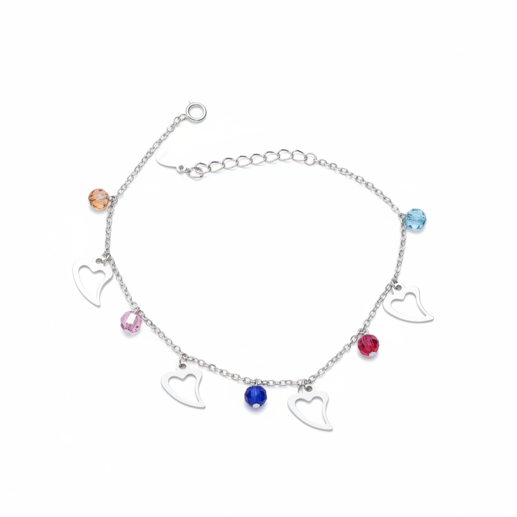 Premium Silver - White Background