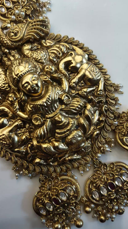 Asp Fashion Jewellery Nagas Kundan Laxmi Haram