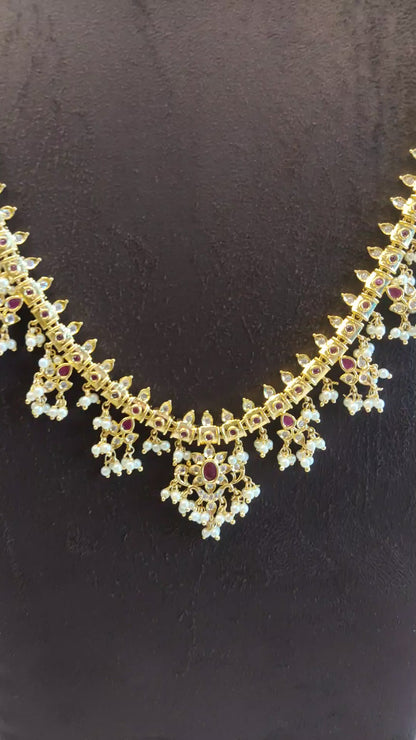 Asp Fashion Jewellery Cz Guttapusalu Necklace Set