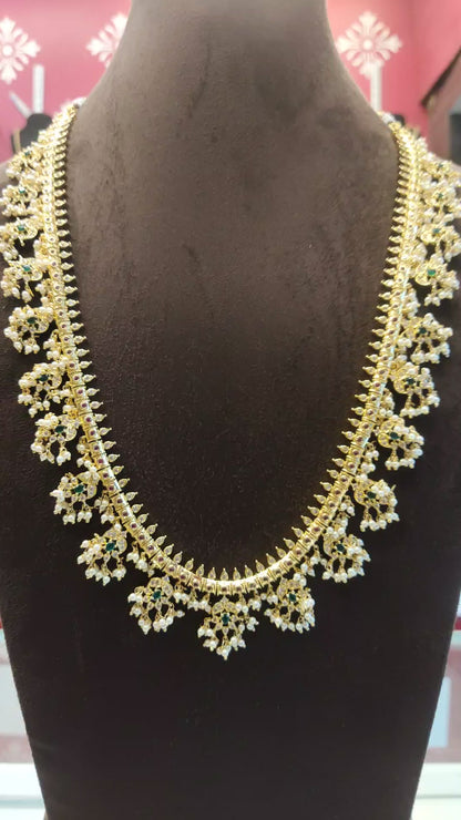 Asp Fashion Jewellery Cz Guttapusalu Necklace Set