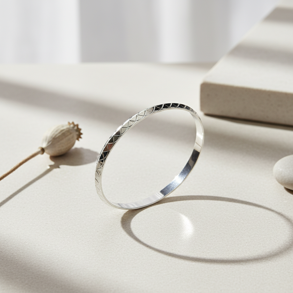 Punjabi Silver Kada Lifestyle Image