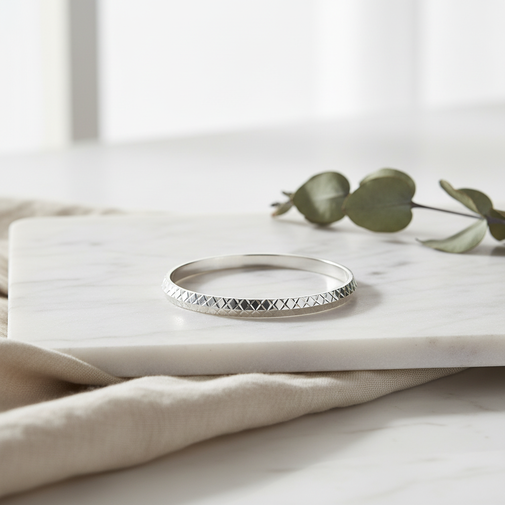 Punjabi Silver Kada Lifestyle Image