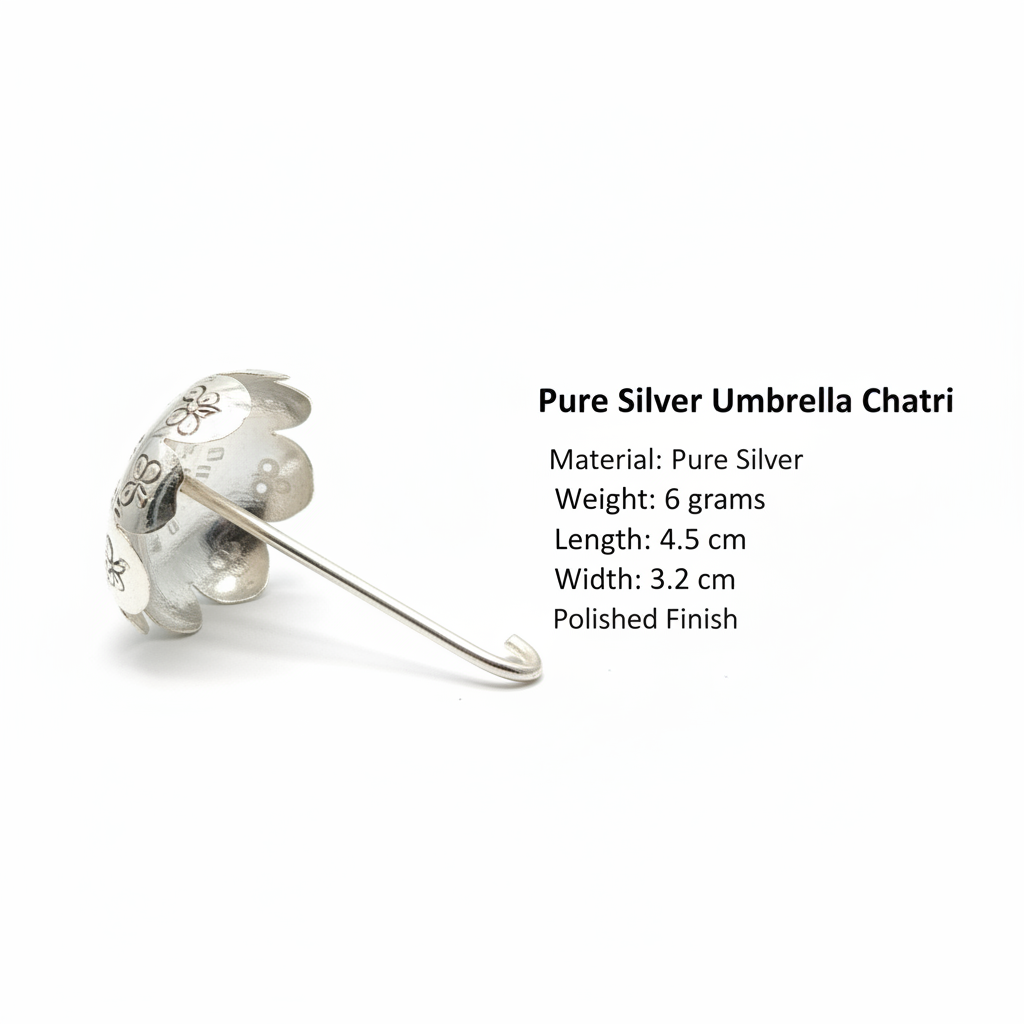 Pure Silver Chatri with Specs