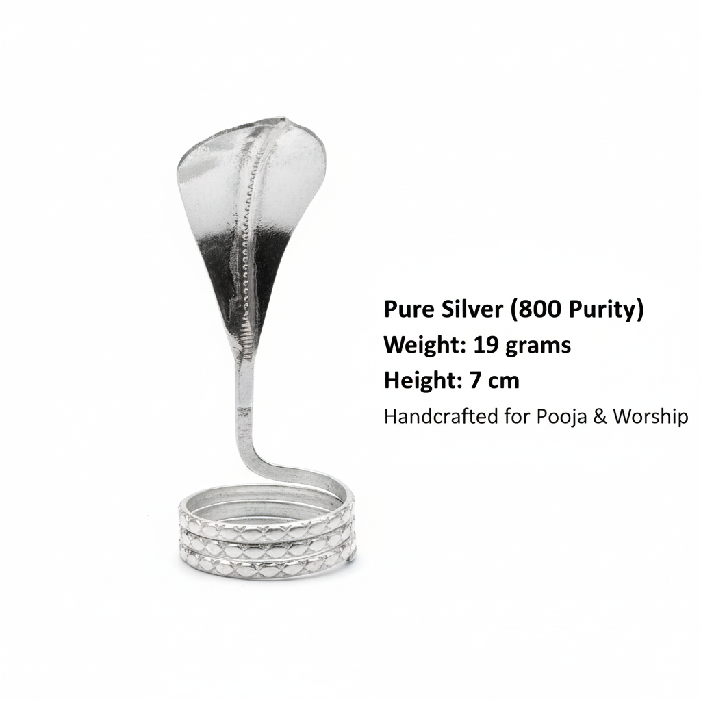 Pure Silver Nag Devta - With Specifications
