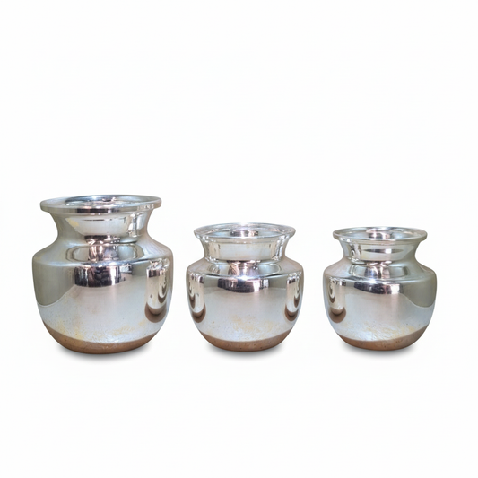 Pure Silver Pooja Kalash Clean