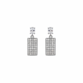 Rectangular Crystal Earrings