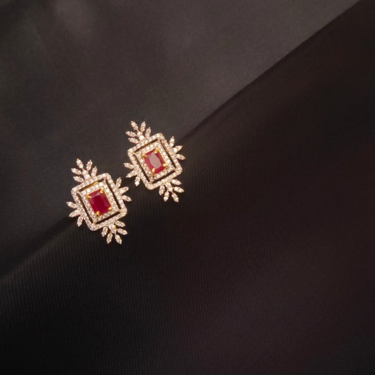 "Sparkle in Elegance: Discover the Timeless Glamour of Asp Fashion Jewellery's Classy American Diamond Studs Earrings"