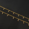 24K Gold Plated Simple Design Anklets - 10 Inches