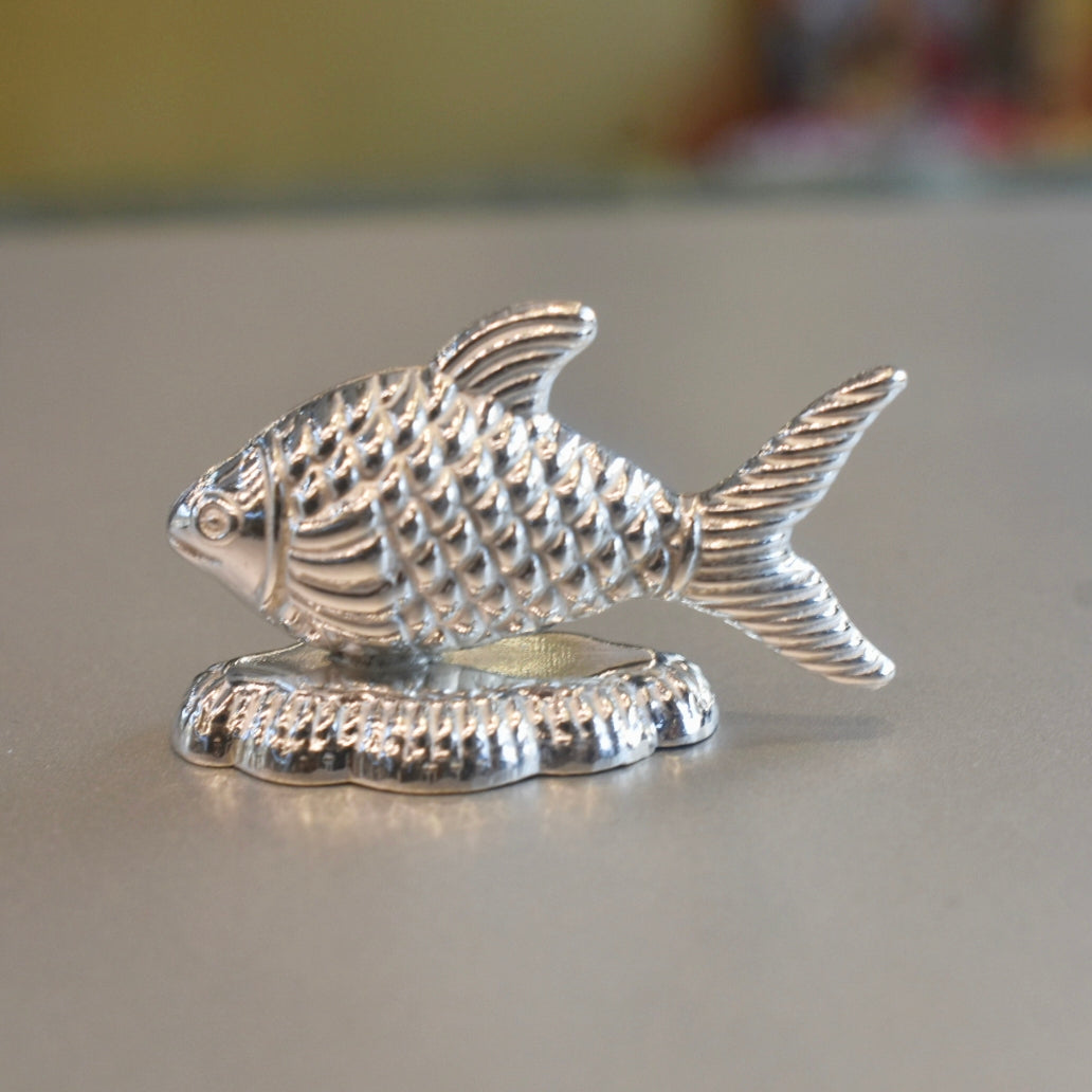 Pure Silver Fish/Chandi ki Machli for Astrological and Lal Kitab Remedy | Silver Fish for Vastu, Pooja and Gifting (Small)