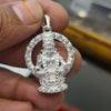 Silver Ayappa Swami Locket - 800 Purity | 8.5g Temple Jewelry