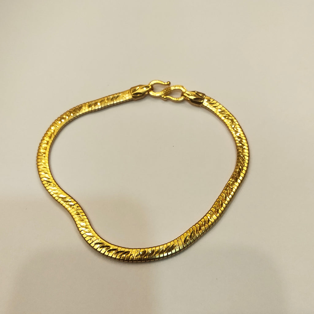 ASP 24K Gold Plated Snake Bracelet for Men - Gilded Serpent