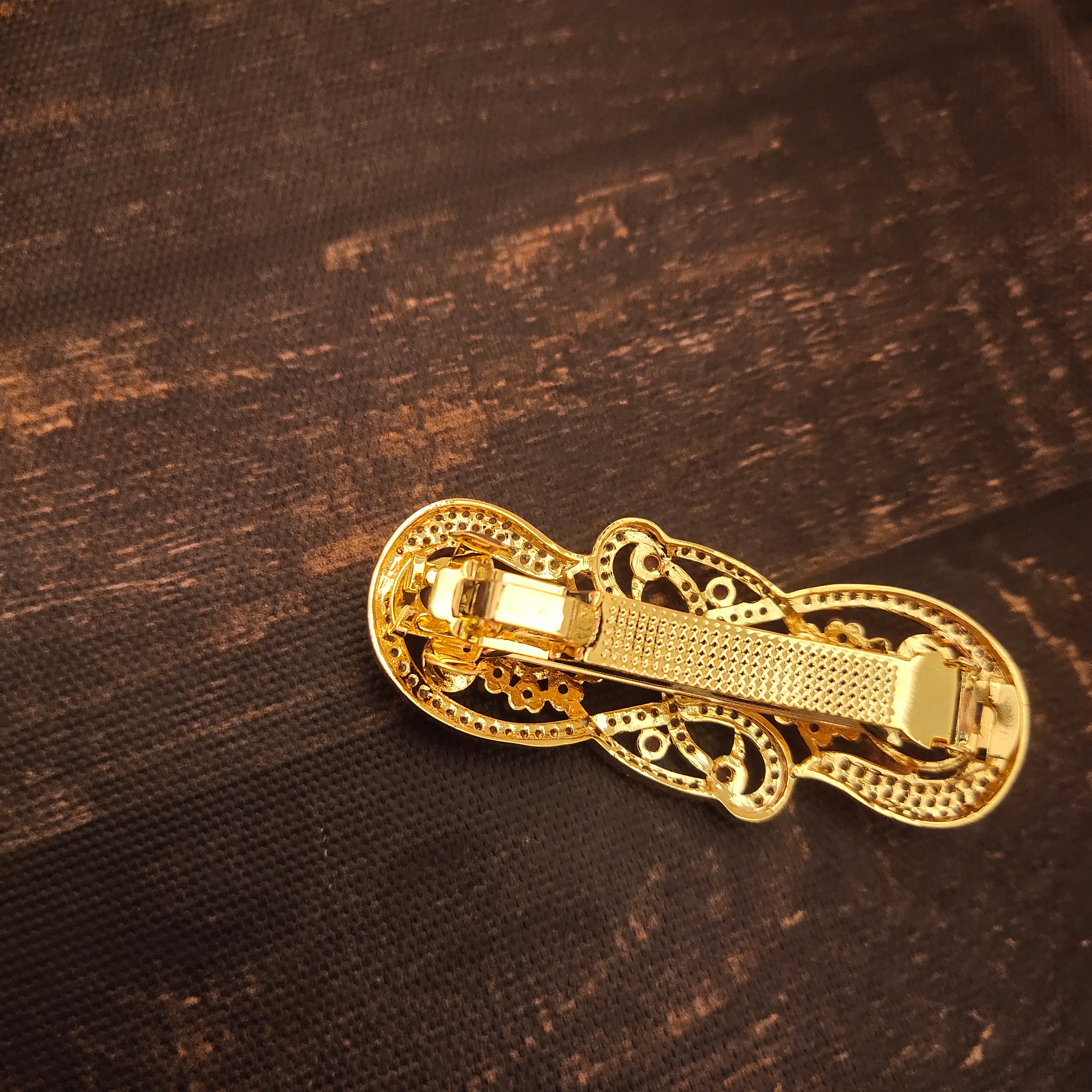 Elegant CZ Hair Clip - Sparkling Cubic Zirconia Hair Accessory