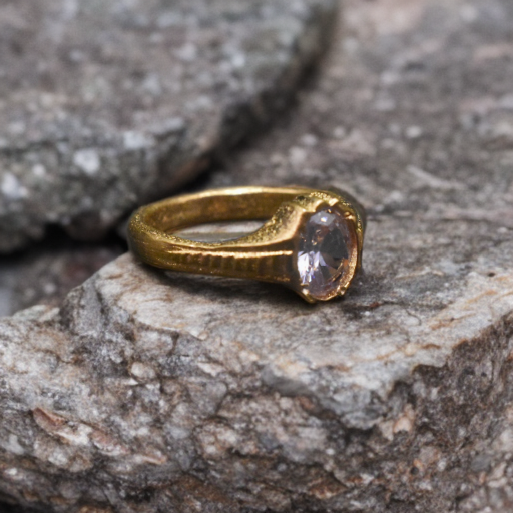 White Zircon Panchloha Ring - Men's Anti-Tarnish