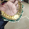 Exquisite Handcrafted Pachi Kundan Emerald Necklace Set