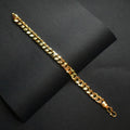 "Glamour and Style: Elevate Your Look with the ASP Cuban 24k Gold Plated Bracelet for Men"