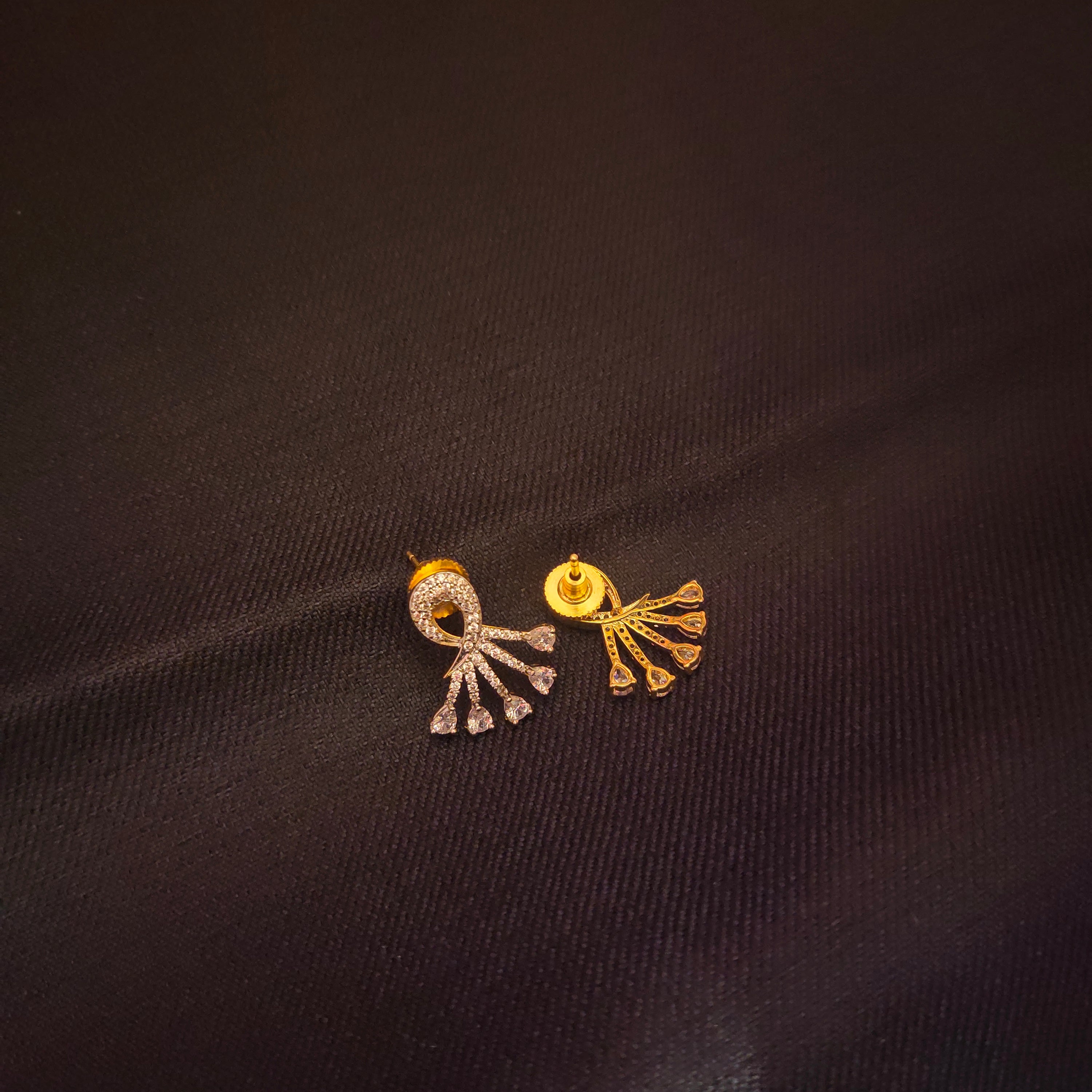 American Diamond Stud Earrings - Premium Designer Collection