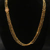 24K Gold Plated 4 Lines Handmade Palakasarulu Chain - 24 Inches