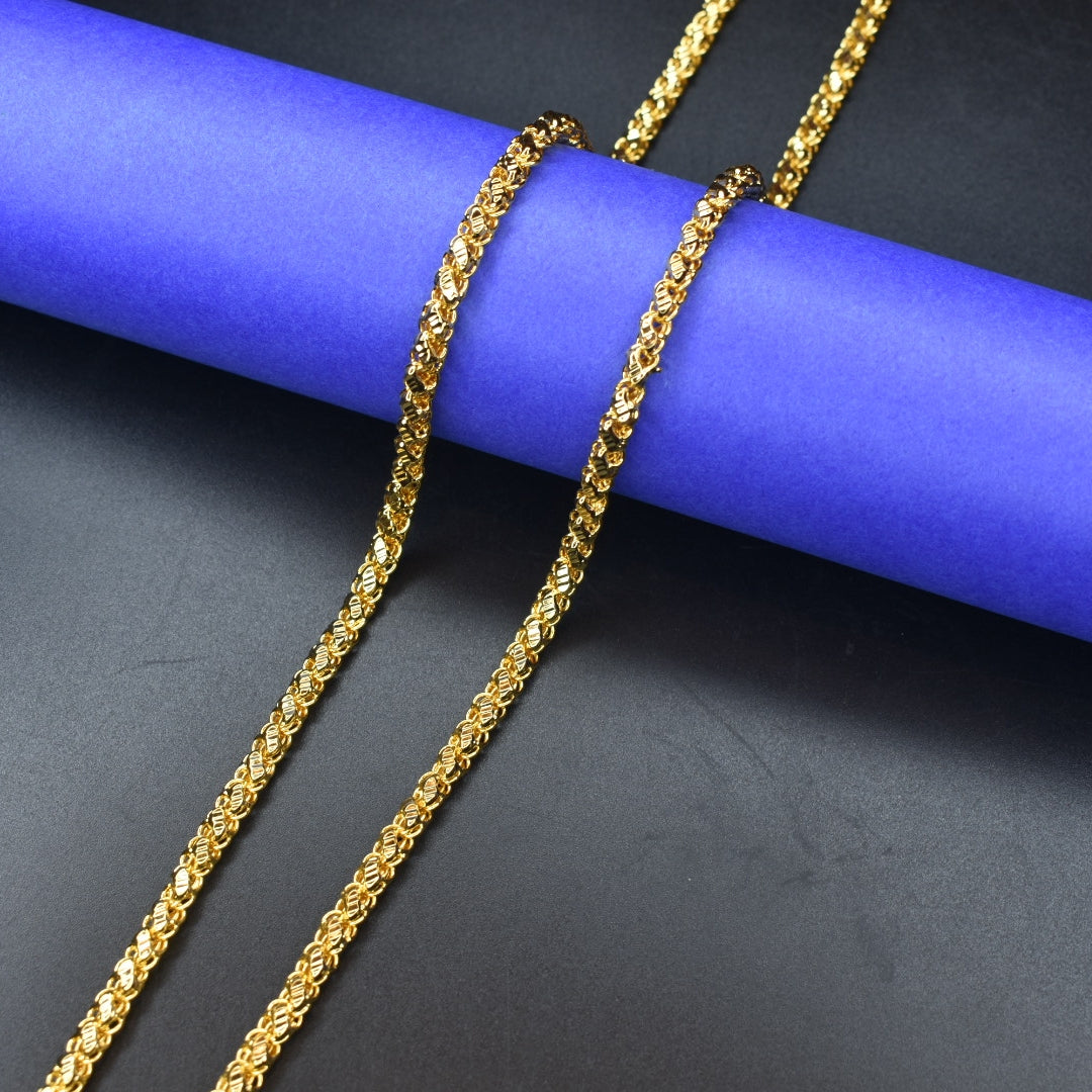 "Shine Bright: Elevate Your Style with Asp Fashion's 24k Gold-Plated Chains"