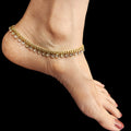 CZ Panchloha Pattilu Anklets - Sparkling Five Metal Wedding Jewelry