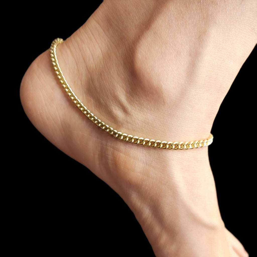 Slim Panchloha Pattilu Anklets - Five Metal Traditional Jewelry (Sale)